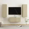 Image de Ensemble de meubles TV 3 pcs Chêne sonoma Bois d ingénierie