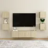 Image de Ensemble de meubles TV 6 pcs Chêne sonoma Bois d ingénierie