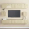 Image de Ensemble de meubles TV 6 pcs Chêne sonoma Bois d ingénierie