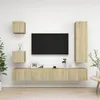 Image de vidaXL 5-delige Tv-meubelset bewerkt hout sonoma eikenkleurig3079012