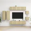 Image de Ensemble de meuble TV 8 pcs Chêne sonoma Bois d ingénierie