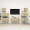 Image de Ensemble de meuble TV 7 pcs Chêne sonoma Bois d ingénierie