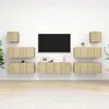 Image de Ensemble de meuble TV 7 pcs Chêne sonoma Bois d ingénierie