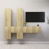 Image de Ensemble de meubles TV 7 pcs Chêne sonoma Bois d ingénierie