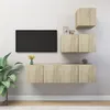 Image de vidaXL Ensemble de meubles TV 4 pcs Chêne sonoma Bois d'ingénierie3079049