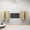 Image de Meubles TV 4 pcs Chêne sonoma 30,5x30x90 cm Bois d ingénierie