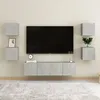 Image de Ensemble de meubles TV 6 pcs Gris béton Bois d ingénierie