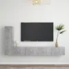 Image de vidaXL 3-delige Tv-meubelset bewerkt hout betongrijs3079095