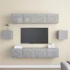 Image de vidaXL Ensemble de meubles TV 6 pcs Gris béton Bois d'ingénierie3079103