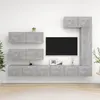 Image de Ensemble de meubles TV 7 pcs Gris béton Bois d ingénierie