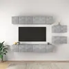 Image de Meubles TV 8 pcs Gris béton Bois d ingénierie