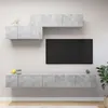 Image de vidaXL Ensemble de Meubles TV 6 pcs, Ensemble d'Armoires de Télévision avec Rangement, Meubles Télé de Salon, Gris Béton Bois d'Ingénierie