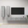 Image de Ensemble de meuble TV 4 pcs Gris béton Bois d ingénierie