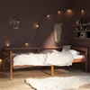 Image de Cadre de lit sans matelas Marron miel Bois pin massif 90x200 cm