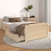 Image de Cadre de lit sans matelas bois de pin massif 90x200 cm