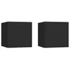 Image de Tables de chevet 2 pcs Noir 30,5x30x30 cm Bois d ingénierie