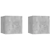 Image de Tables de chevet 2pcs Gris béton 30,5x30x30cm Bois d ingénierie