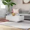 Image de Table basse Blanc 90x60x31 cm Aggloméré