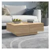 Image de Table basse Chêne sonoma 90x60x31 cm Aggloméré