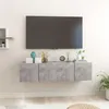 Image de vidaXL Tv-hangmeubelen 2 st 60x30x30 cm betongrijs804521