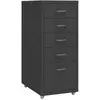 Image de Classeur mobile Anthracite 28x41x69 cm Métal
