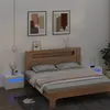 Image de Tables de chevet 2 pcs avec LED Blanc 60x35x40 cm