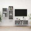 Image de Ensemble de meuble TV 3 pcs Gris béton Bois d ingénierie