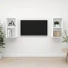 Image de Meubles TV muraux 2 pcs Blanc Bois d ingénierie