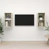 Image de vidaXL Meubles TV muraux 2 pcs Chêne sonoma Aggloméré