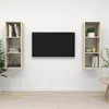 Image de vidaXL Meubles TV Muraux 2 pcs, Armoires de Télévision Suspendues, Meubles Télé Flottants de Salle de Séjour Salon, Chêne Sonoma Bois d'Ingénierie 3079856