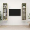 Image de vidaXL Tv-wandmeubelen 2 st spaanplaat sonoma eikenkleurig3079865