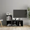 Image de Meubles TV 2 pcs Gris brillant 72x35x36,5 cm Bois d ingénierie