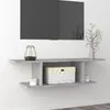 Image de vidaXL Meuble TV mural Gris béton 103x30x26,5 cm806984