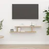 Image de Étagère TV murale Chêne Sonoma 125x18x23 cm Bois d’ingénierie