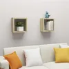 Image de Étagères cube murales 2 pcs chêne sonoma 30x15x30 cm