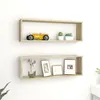 Image de Étagères cube murales 2 pcs chêne sonoma bois d ingénierie