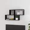 Image de Étagère murale Noir 100x18x53 cm Bois d’ingénierie