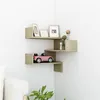 Image de vidaXL Hoekwandschap 40x40x50 cm bewerkt hout sonoma eikenkleurig807229