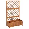 Image de Lit surélevé avec treillis 85x38x150 cm Bois massif d acacia