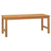 Image de Banc de jardin 114 cm bois de teck solide