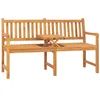 Image de vidaXL Tuinbank met tafel 3-zits 150 cm massief teakhout316631