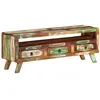 Image de vidaXL Meuble TV Multicolore 110x30x40 cm Bois massif de récupération337063