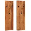 Image de vidaXL Porte-manteaux muraux 2 pcs 36 x 3 x 110 cm Bois d'acacia massif
