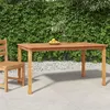 Image de Table a manger fixe sans tiroir rectangulaire en Bois massif L 150 cm