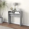 Image de Table console gris béton 78x30x80 cm bois d ingénierie