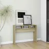 Image de Table console chêne sonoma 105x30x80 cm bois d ingénierie