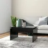 Image de Table basse noir 68x50x38 cm bois d ingénierie
