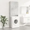 Image de Meuble pour machine à laver Gris béton 64x25,5x190 cm