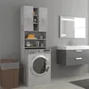 Image de Meuble pour machine à laver Gris béton 64x25,5x190 cm