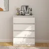 Image de vidaXL Armoire d'appoint Blanc 60x36x84 cm Bois de pin massif808104